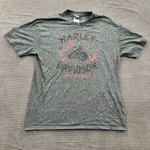 Harley Davidson‎ T Shirt Men XL Gray Cotton Annapolis Maryland Motorcycle.